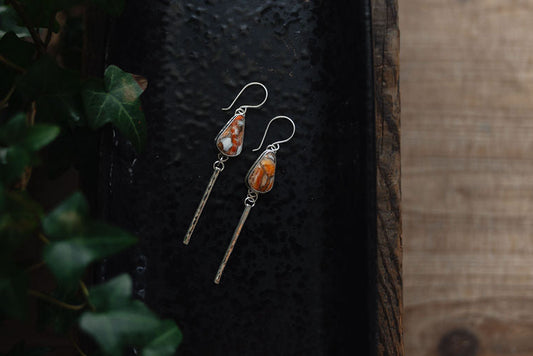 Spiny Oyster Drop Earrings