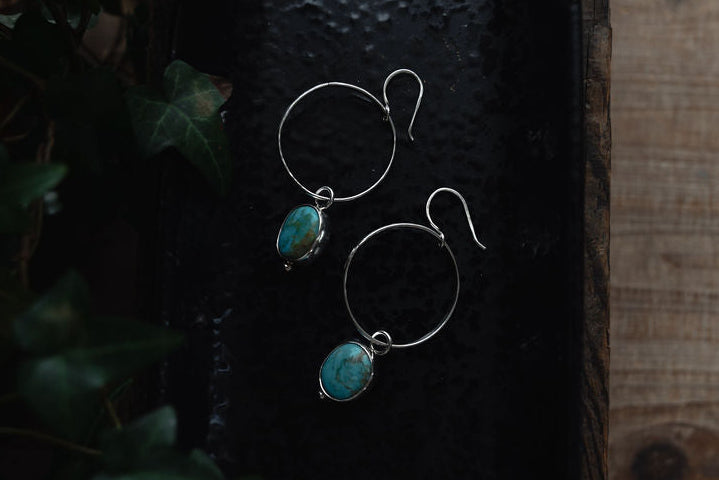 Rustic Royston Charm Hoops